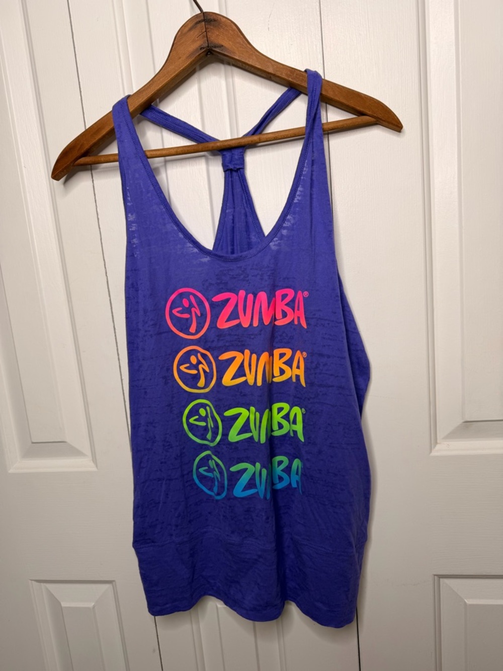 Zumba Fitness Neon Purple Rainbow Tank